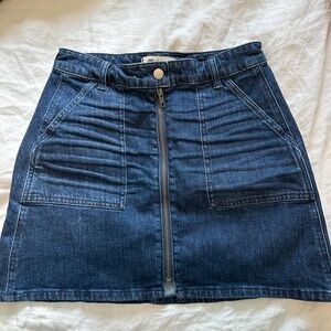 Madewell Denim Utility Zip Skirt